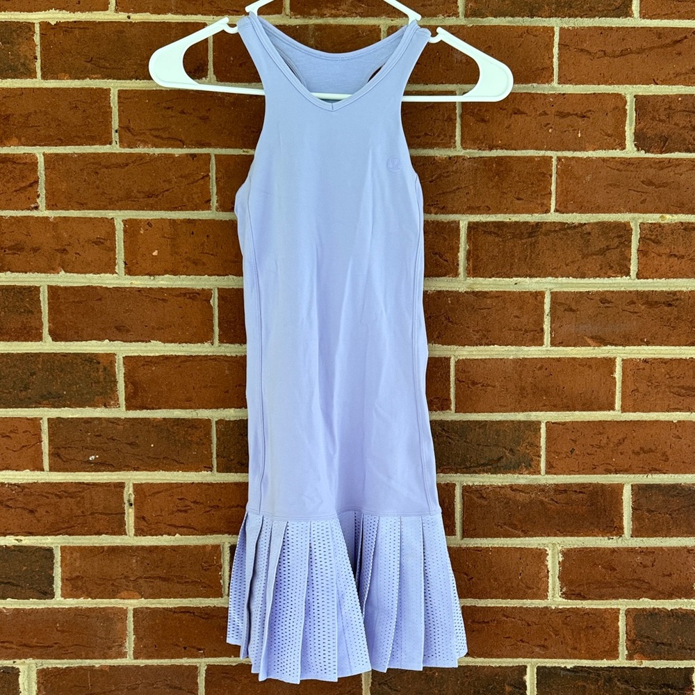 Lavender Sleeveless Kids tennis dress